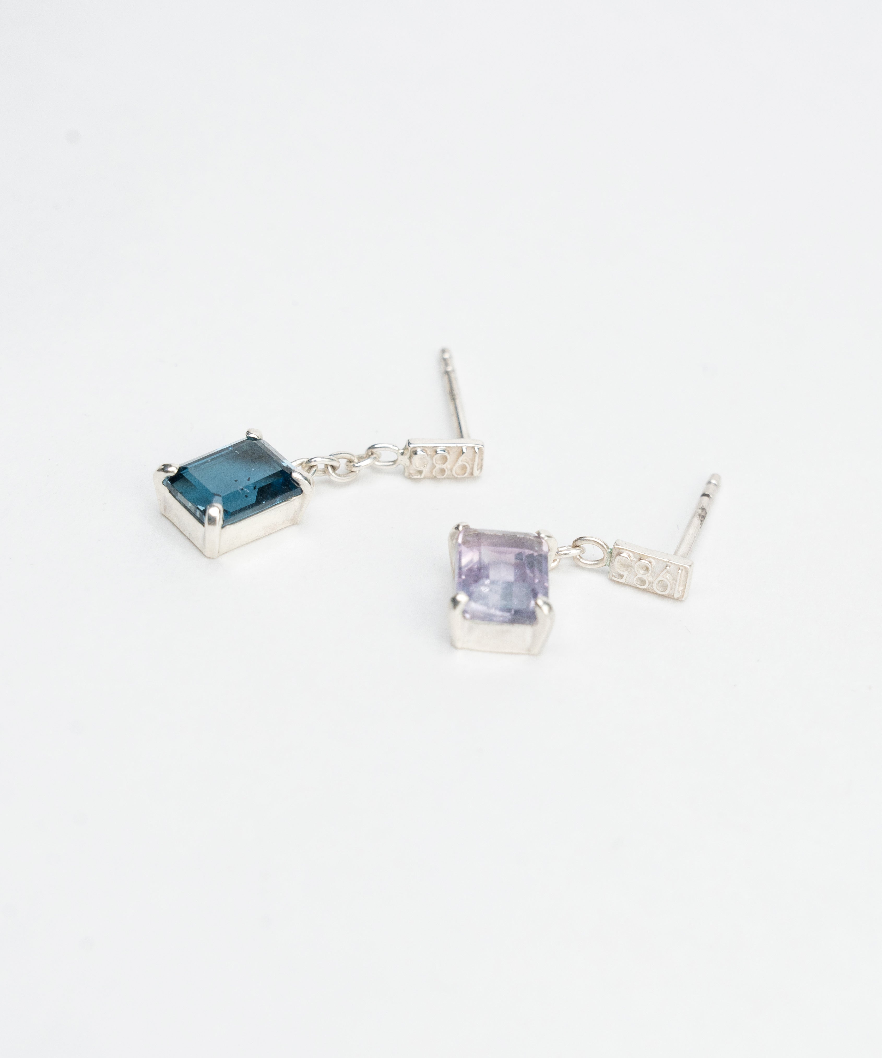 square stone pierce Fluorite SV-925| HERGO