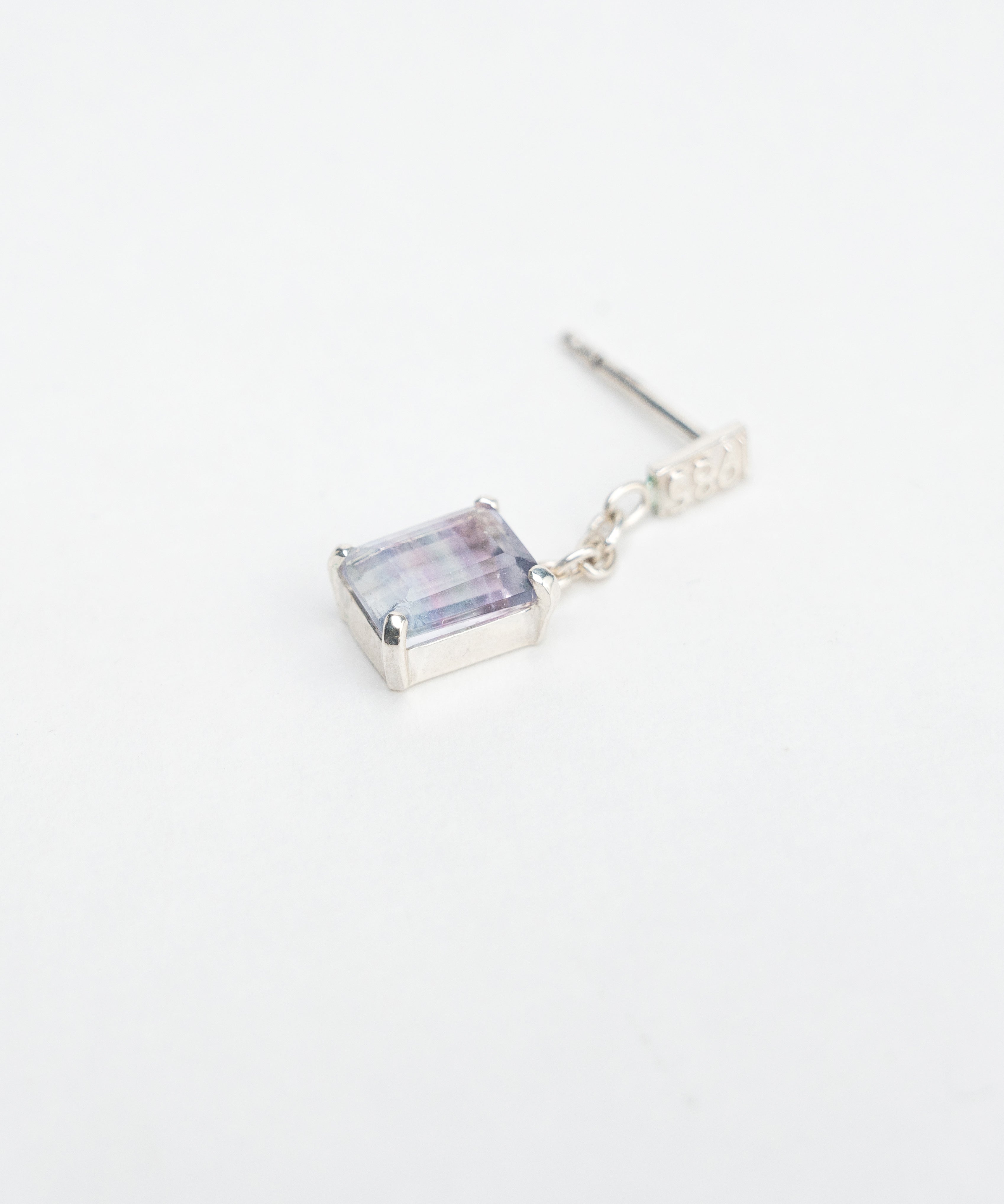 square stone pierce Fluorite SV-925| HERGO