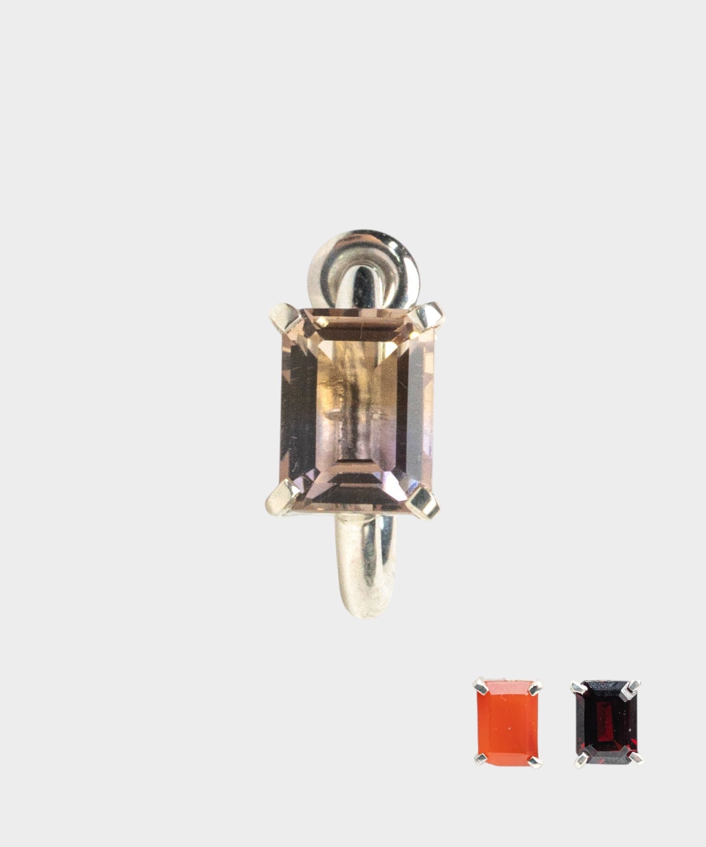 square stone Earring COLOR2 SV-925| HERGO