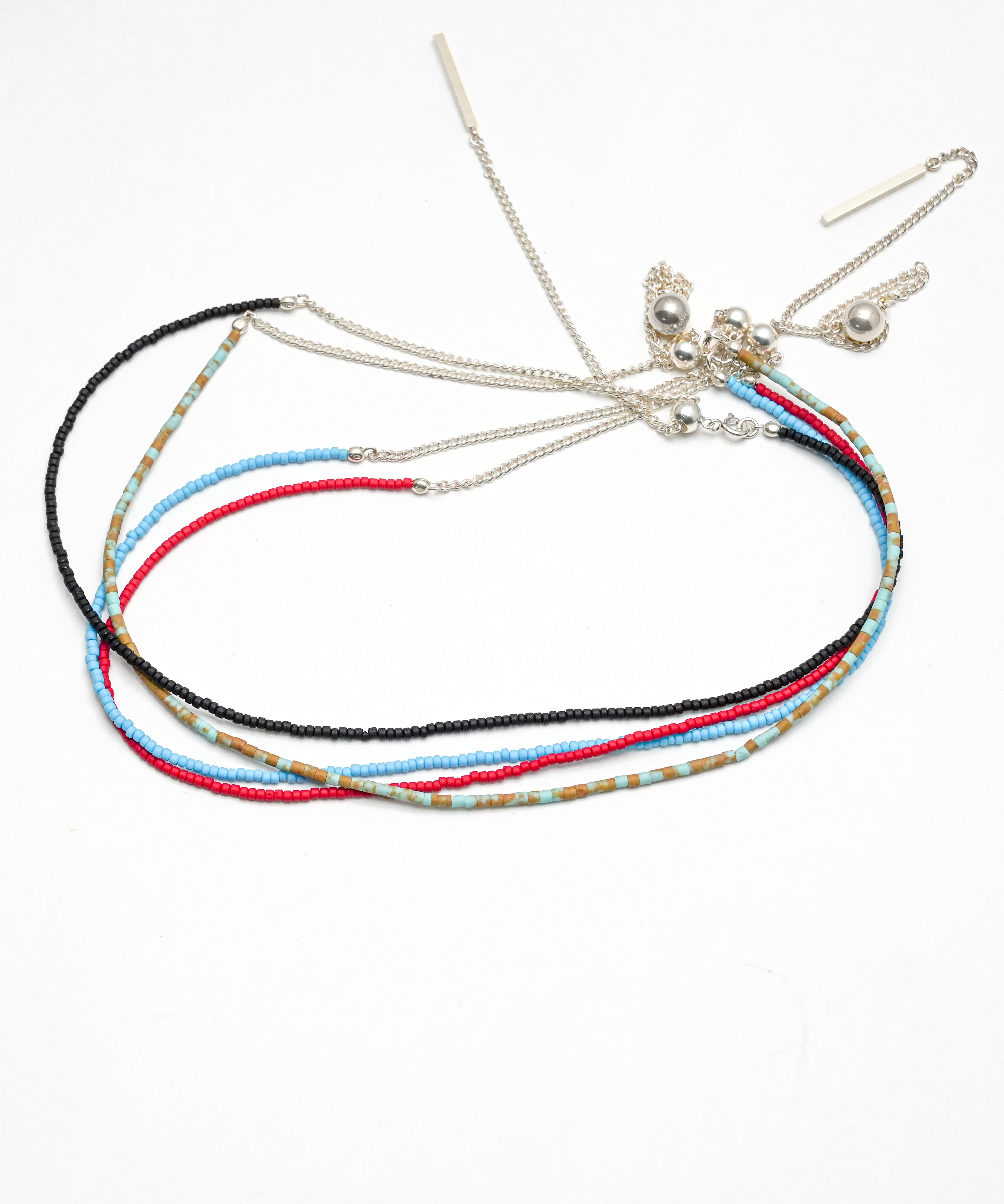 Afghan beads Line choker SV925 | NARRATIVEPLATOON