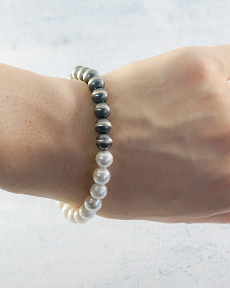 Bicolor Pearl Bracelet| HERGO