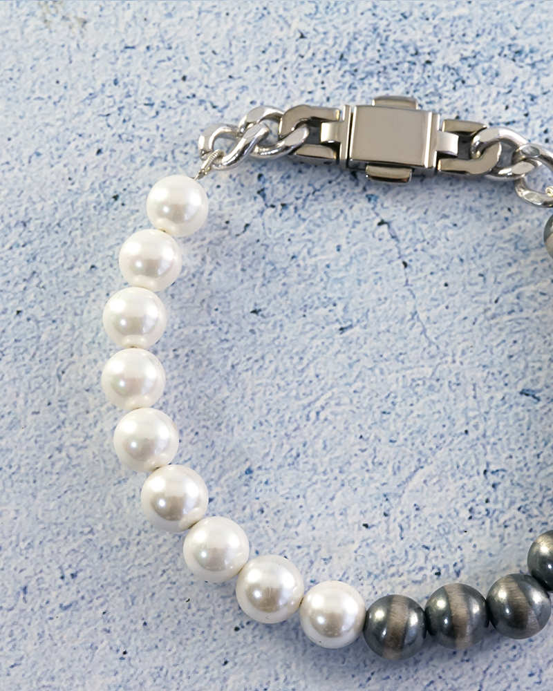 Bicolor Pearl Bracelet| HERGO