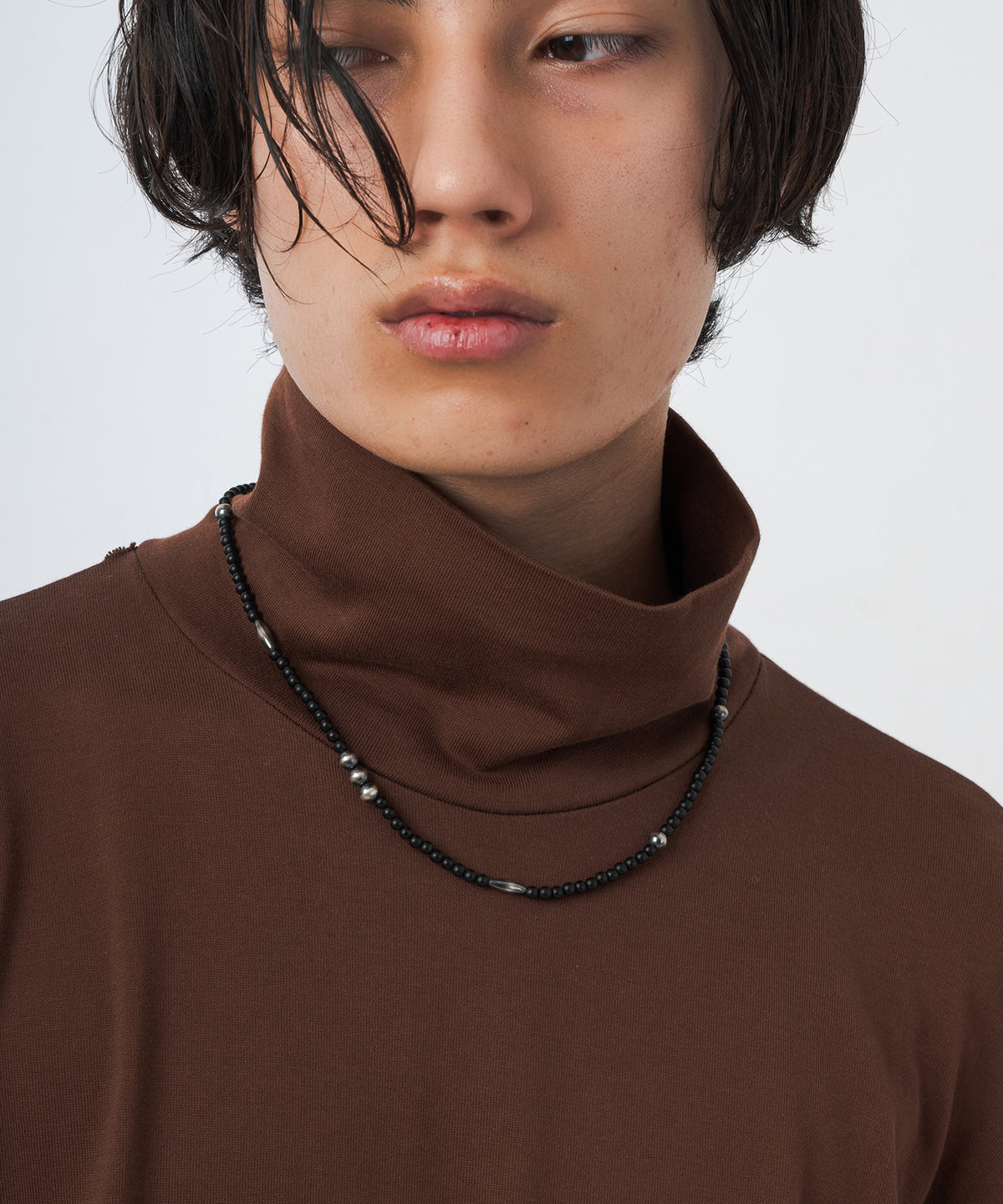 Onix & Navajo pearl Necklace | NARRATIVEPLATOON