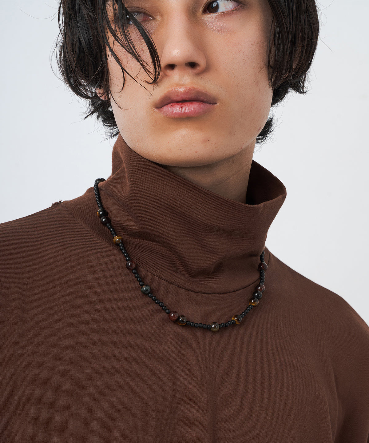 Macro Micro Tiger's eye Onyx Necklace | NARRATIVEPLATOON