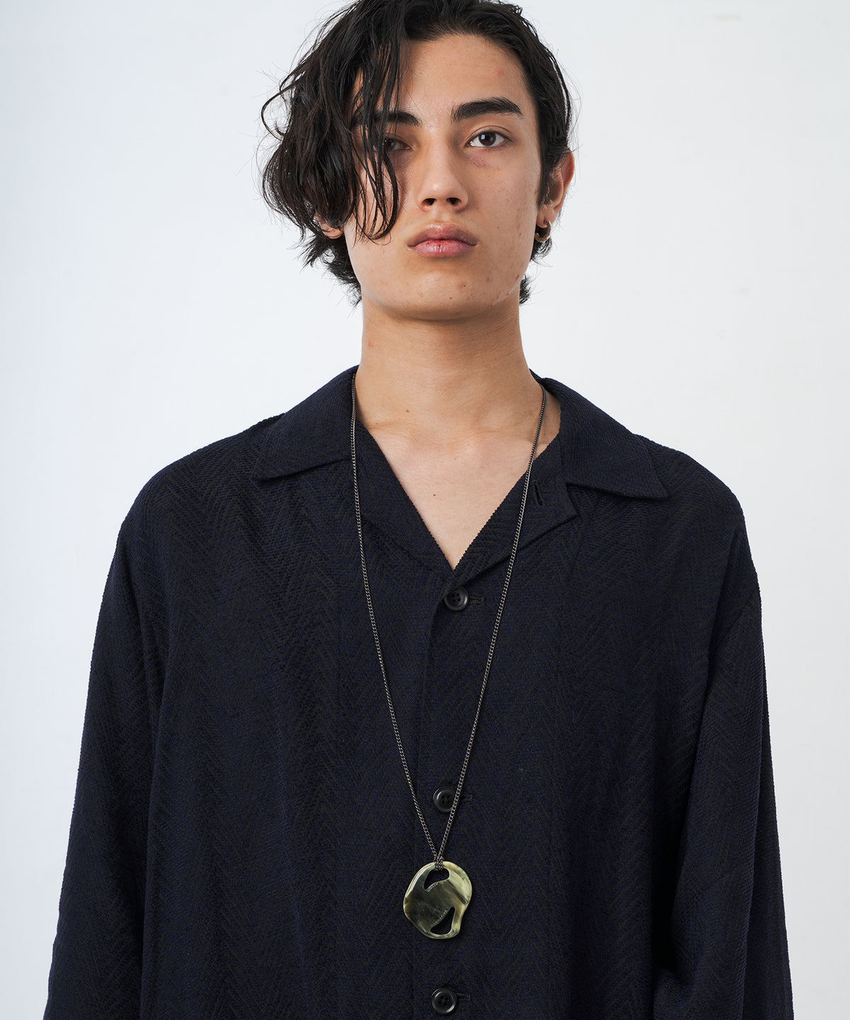 marble plate Long Necklace | NARRATIVEPLATOON