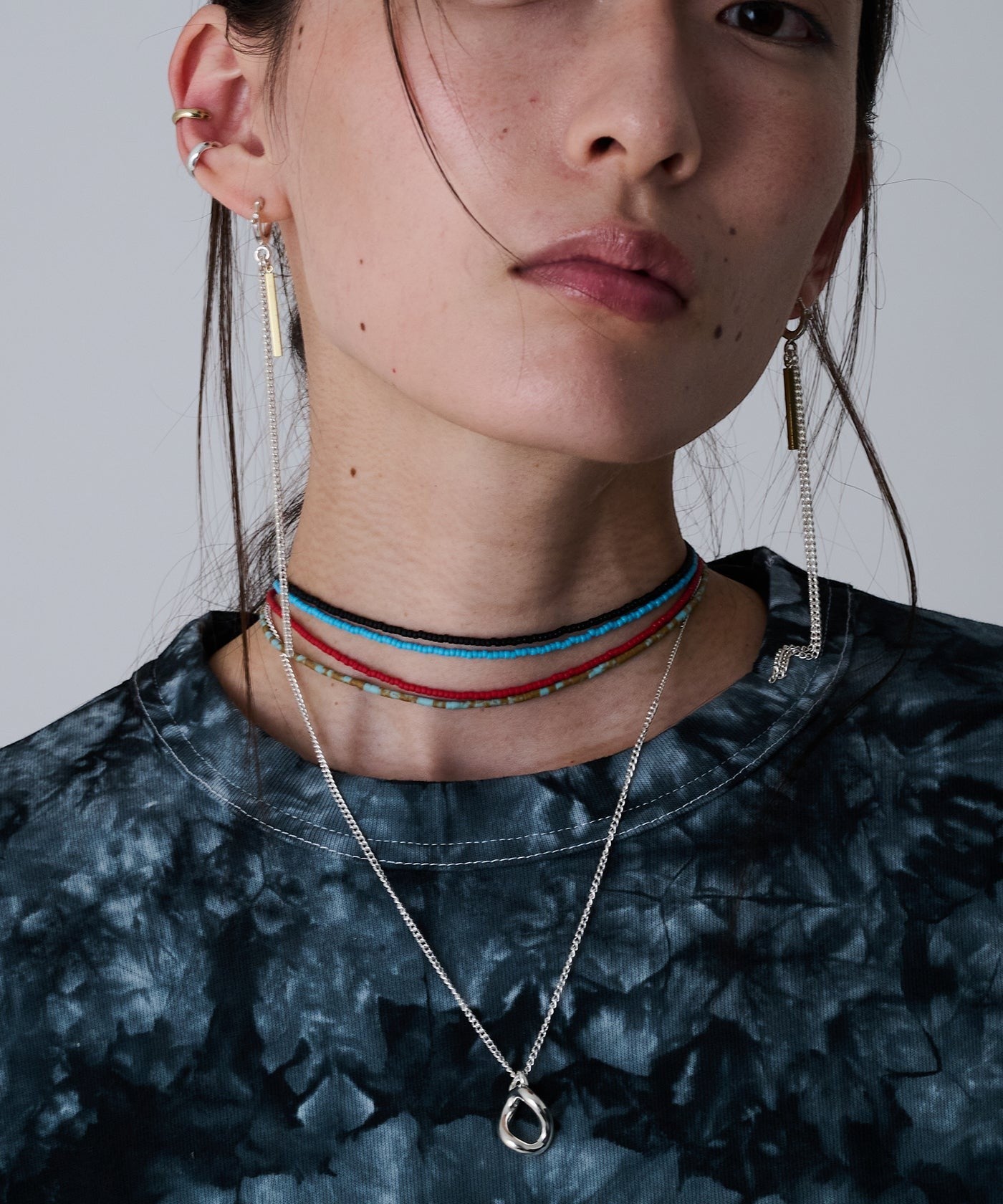 Afghan beads Line choker SV925 | NARRATIVEPLATOON