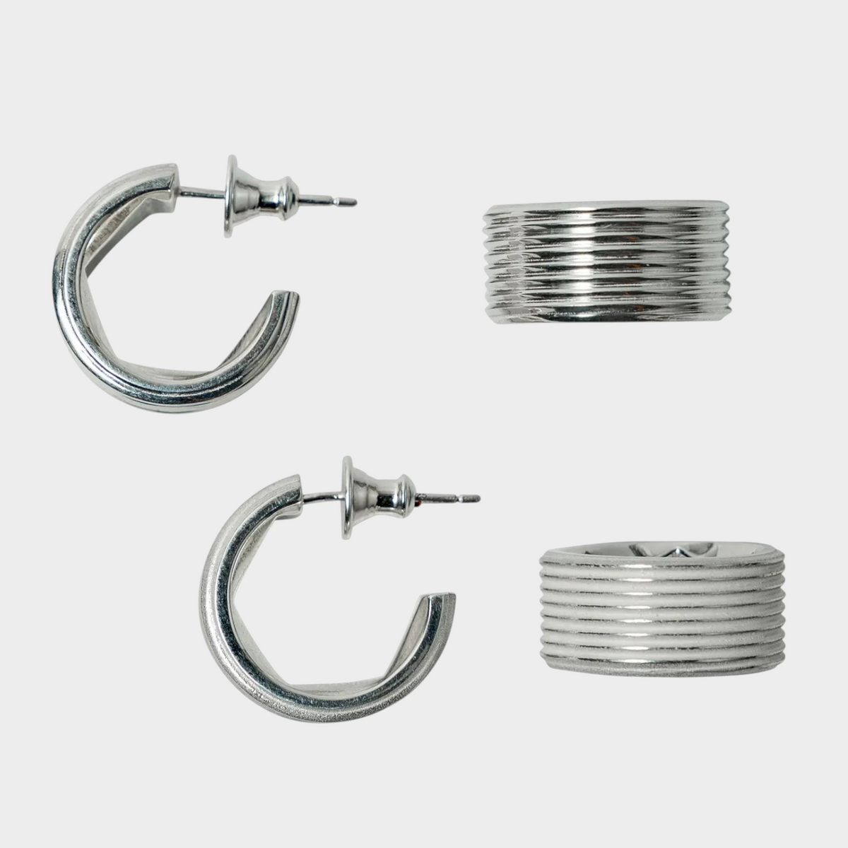 リバースナットピアス シルバー925 | HERGO