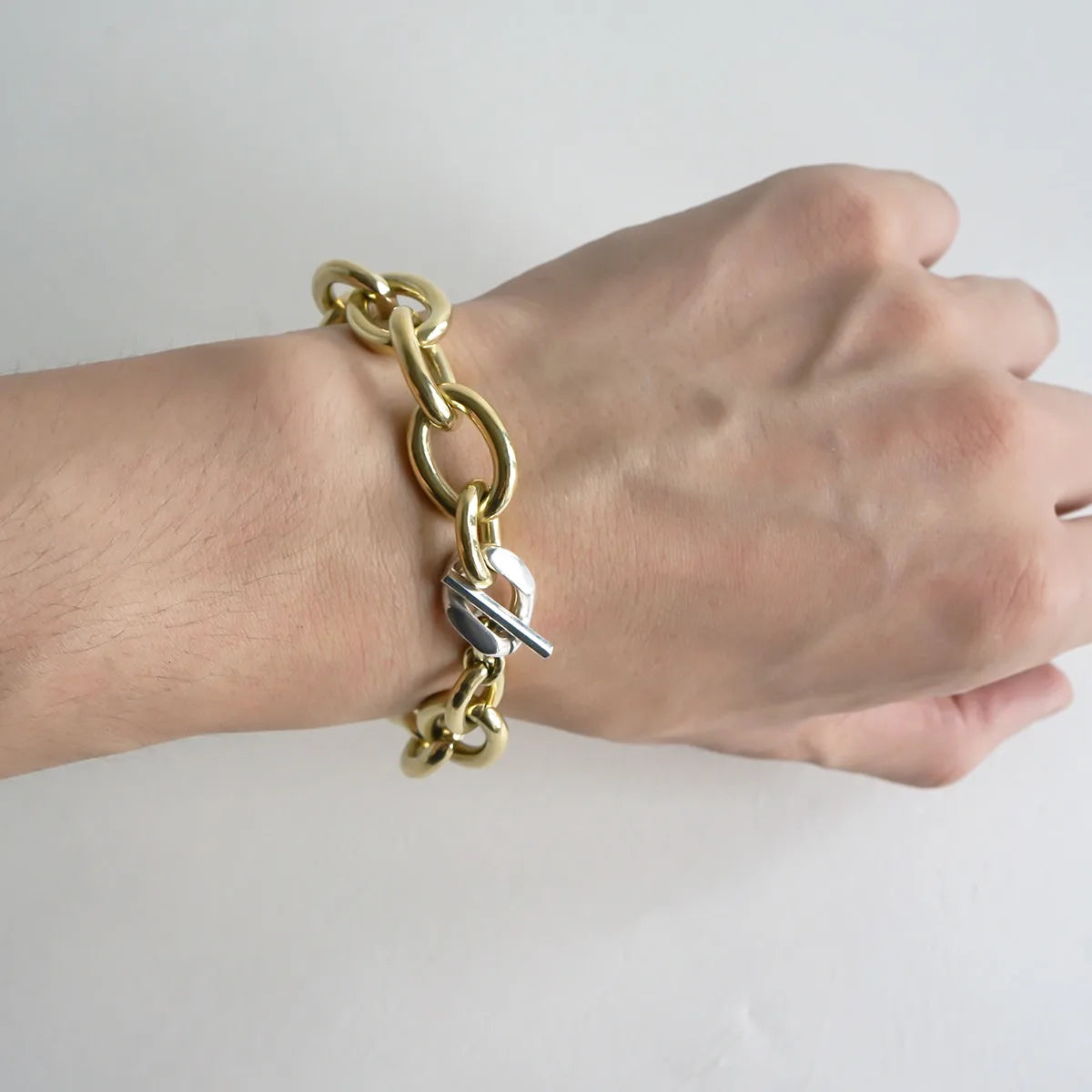 KING Chain Bracelet men's BRASS | NARRATIVEPLATOON